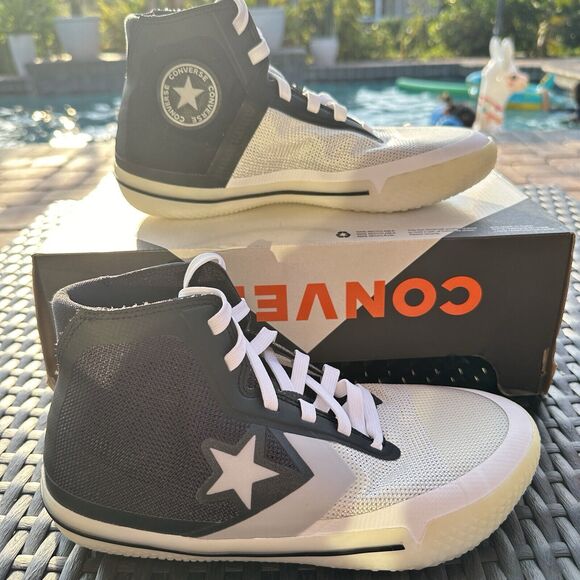 Converse Build It Up All Star Pro BB Hi Men\'s Shoes Black White 166803C Size 6.5 main image 7